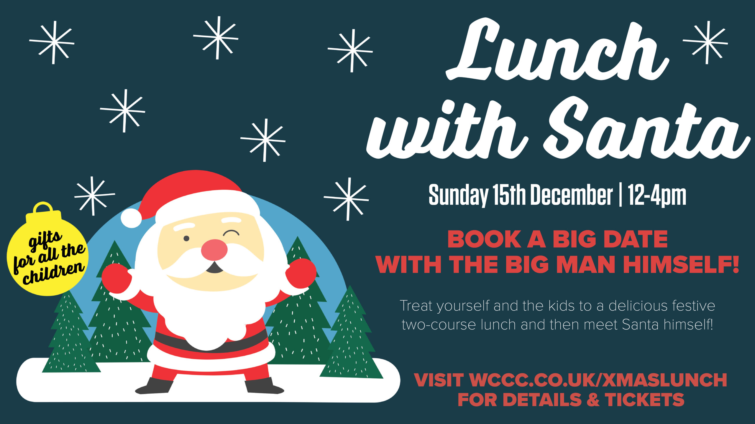 LUNCH WITH SANTA SUNDAY 15 DECEMBER Worcestershire CCC